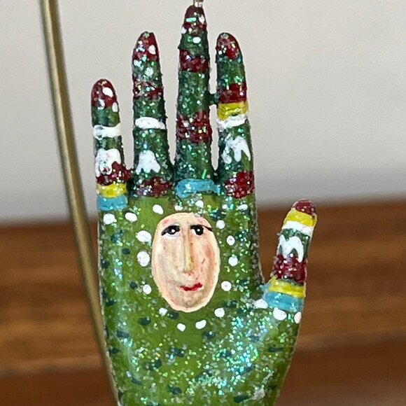 Department 56 Krinkles Patience Brewster Mini Fashion Ornament Green Glove 36613 - Picture 5 of 9